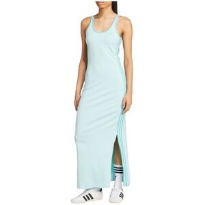 adidas Light Aqua/Turquoise Racerback Maxi Dress